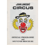 John Lawson`s Circus Programme c1990s